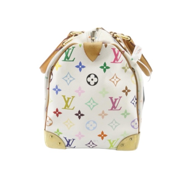 ✨🛍️ Louis Vuitton White Takashi Murakami Multicolor Speedy 30 Handbag - Picture 4 of 7